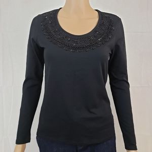 🆕️ Coldwater Creek Beaded Long Sleeve Tee